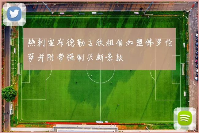 热刺宣布德勒古欣租借加盟佛罗伦萨并附带强制买断条款